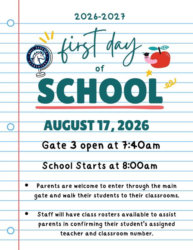 1st day of school