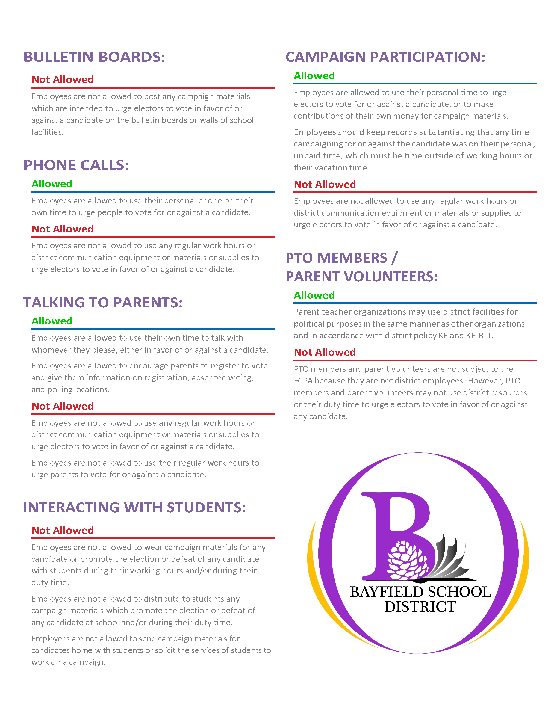 Campaign Do's and Donts for the Upcoming Election
