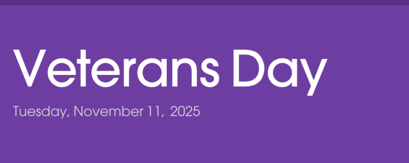 Veteran's Day header