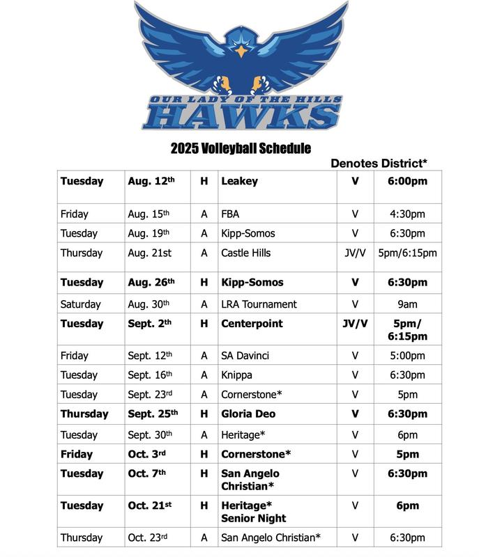 Volleyball Schedule 2025 Featured Photo
