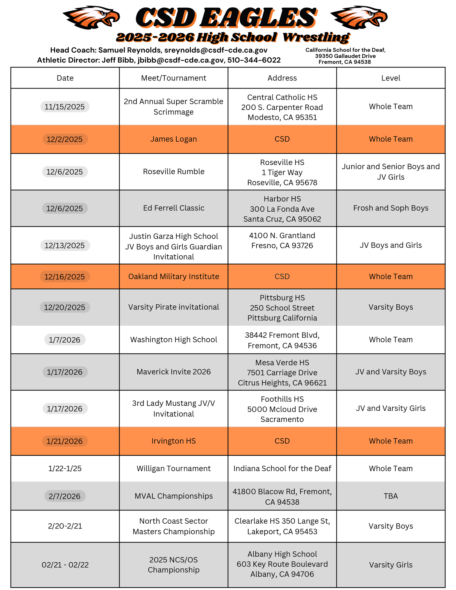 High School Wrestling
