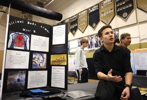 Student presenting their senior project