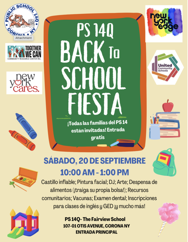 school fair flyer in spanish