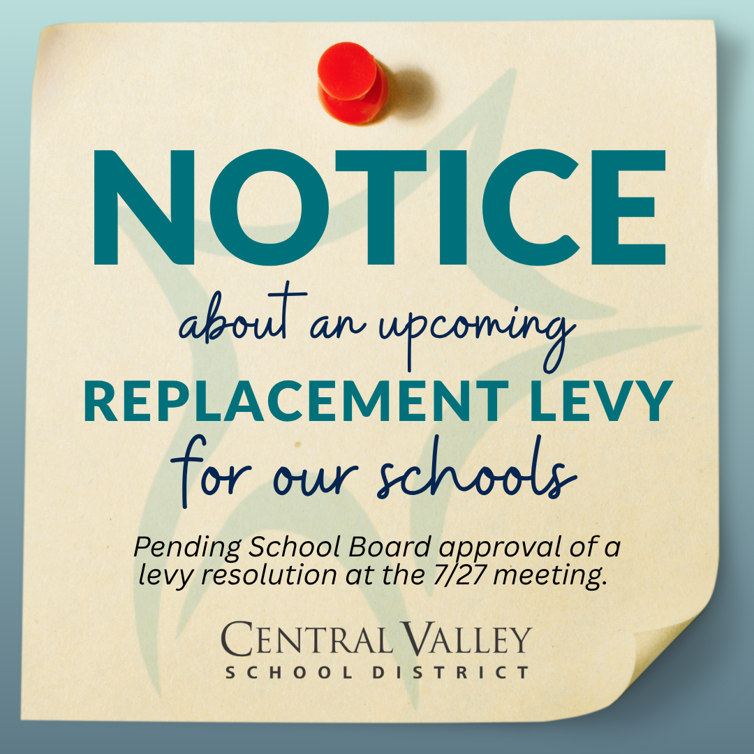 Notice of replacement EP&O levy, pending board approval on 7/27