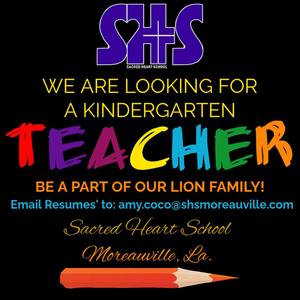 Ad for K teacher 2026