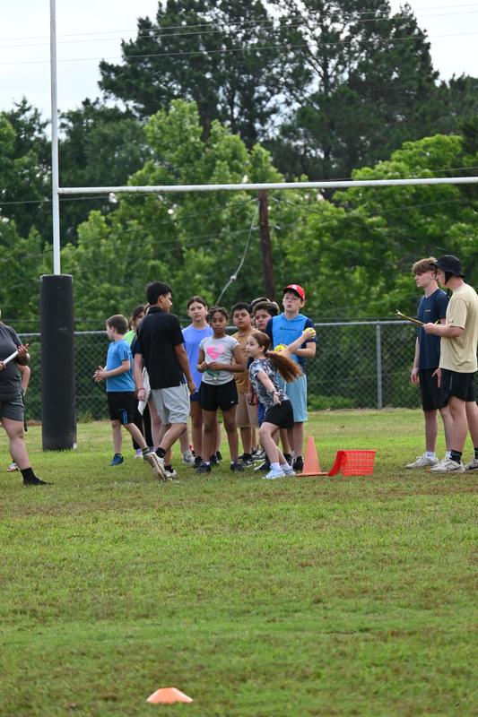 Field day kids having fun.