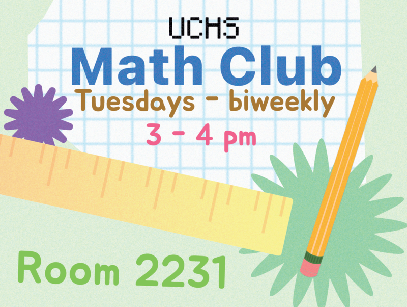 UCHS Math Club Flyer