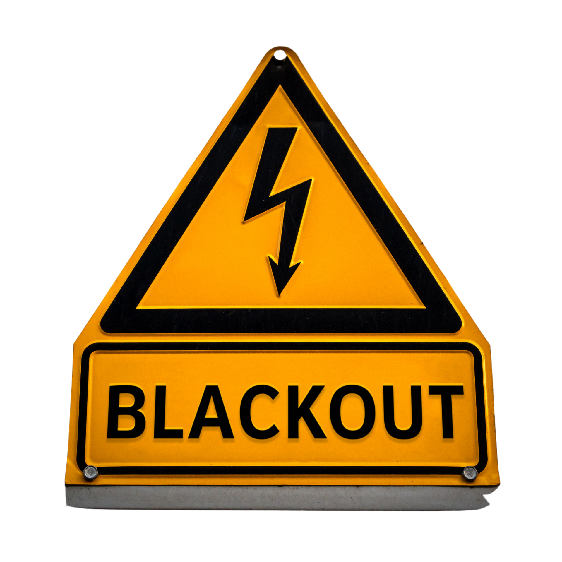 blackout sign