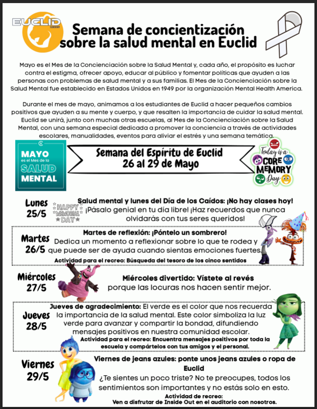 Mes de la Concientización sobre la Salud Mental