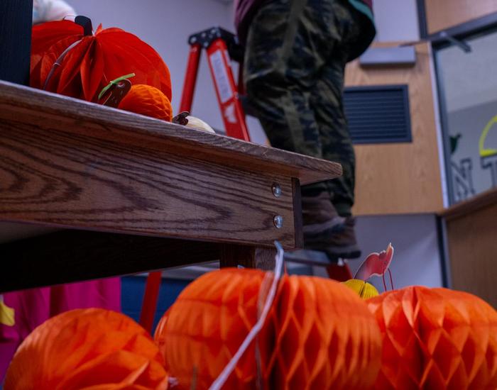 Students in their school store Grizzly Grub