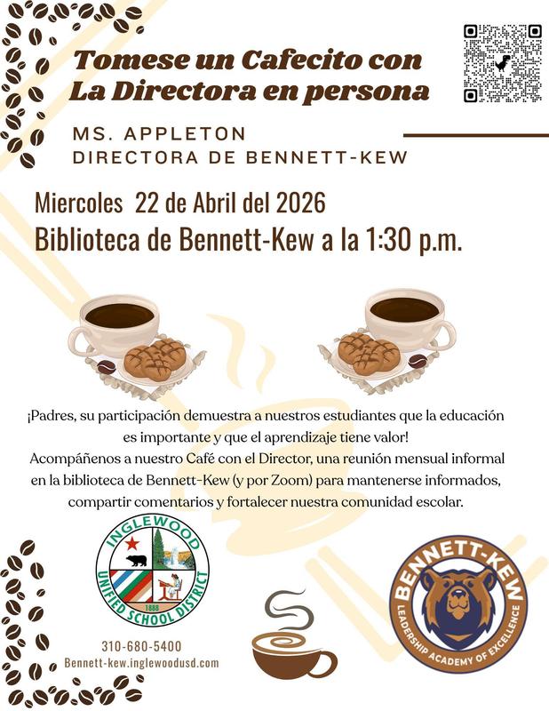 Café con la Directora, un espacio informal para conectarse.