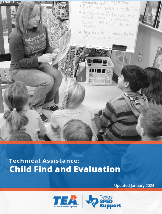 TEA, “Technical Assistance: Child Find Duty”: Texas SPED Support