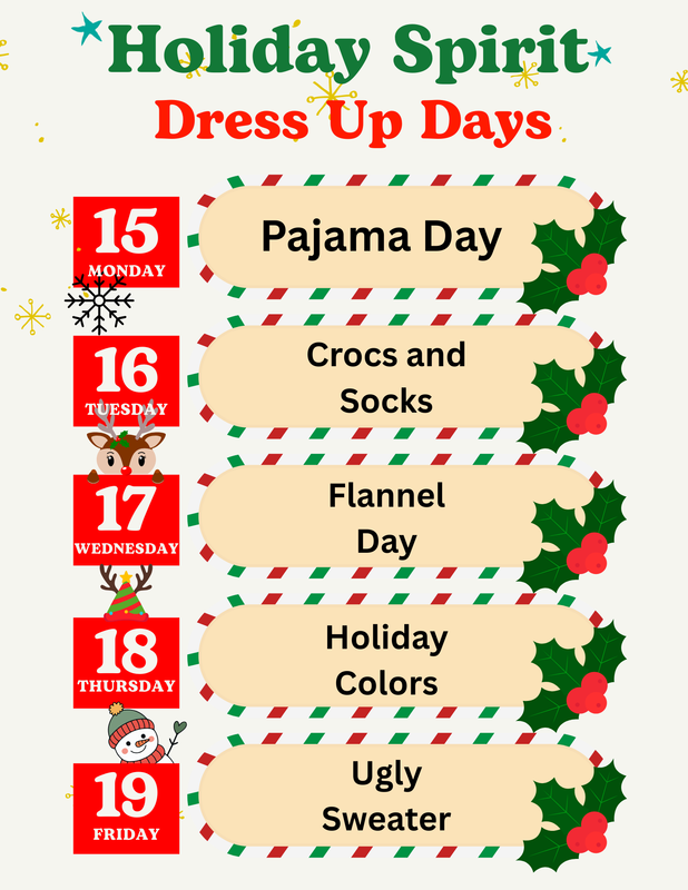 Spirit Week December 15-19