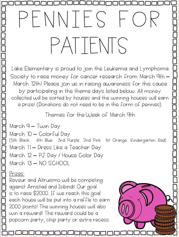 Pennies for Patients Spirit Week