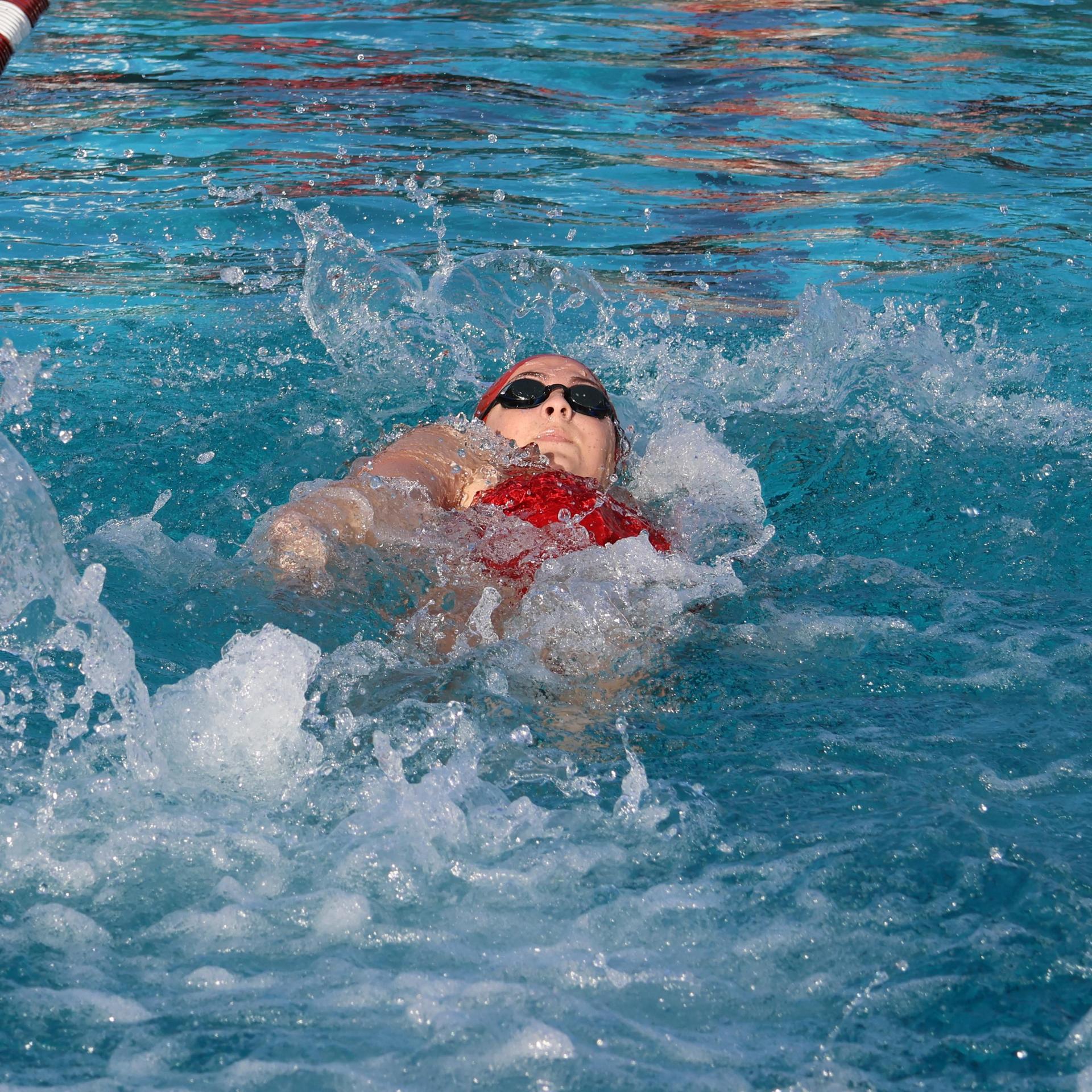 Casey Blehm swimming