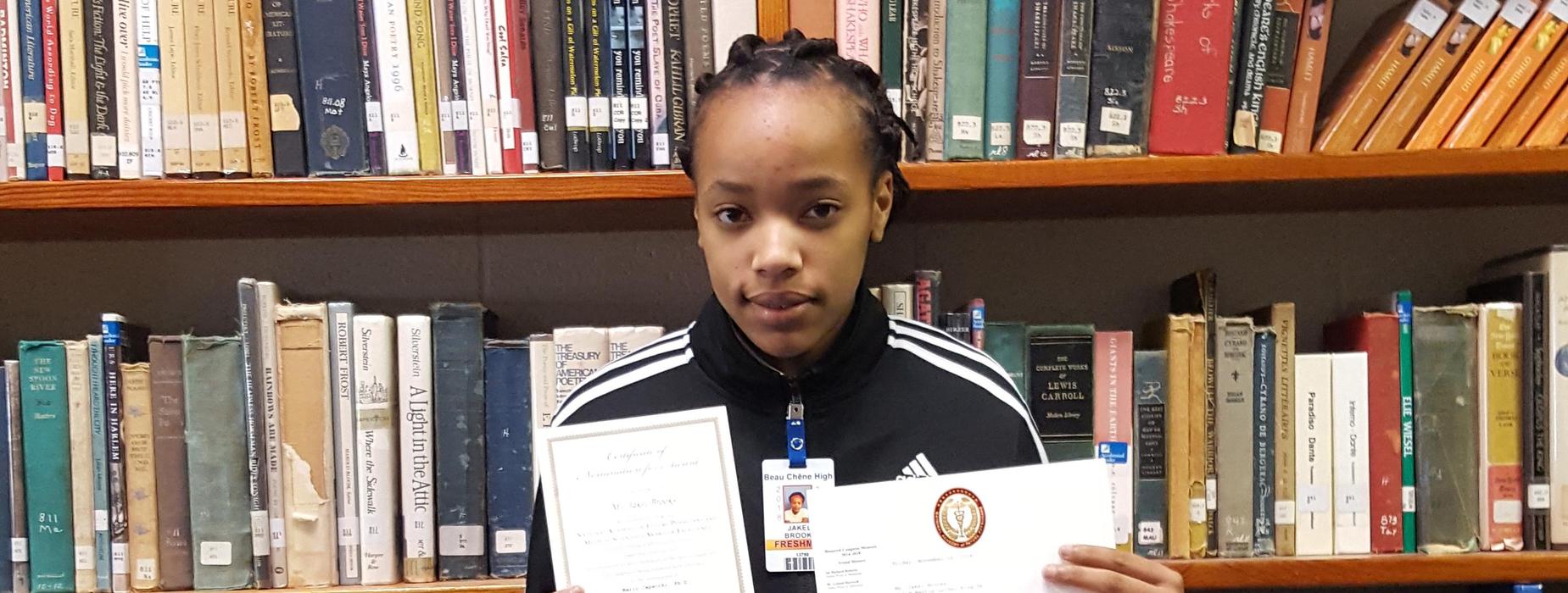 Jakel Brooks was nominated for the National Academy of Future Physicians and Medical Scientists Award of Excellence.