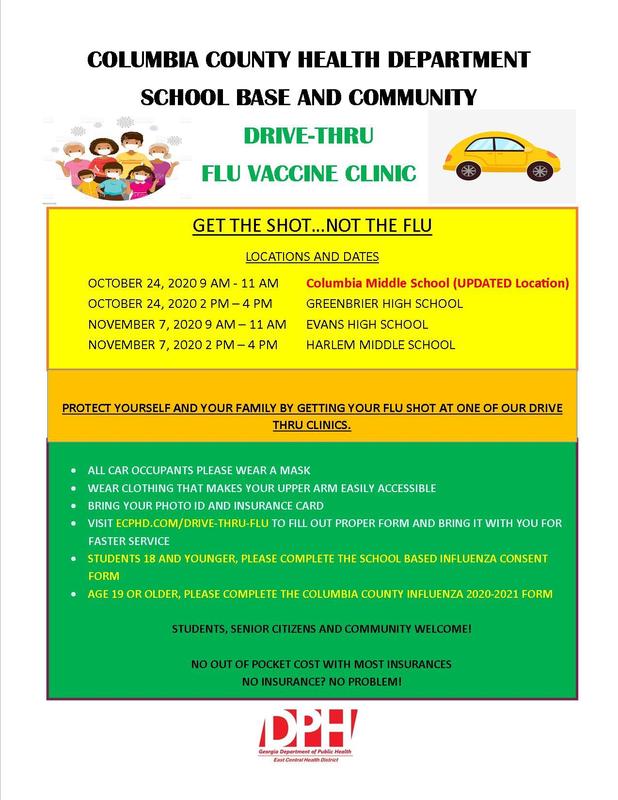 flu clinic flyer