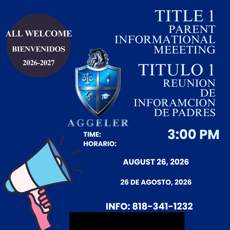Title 1 Parent Informational Meeting 2026- 2027