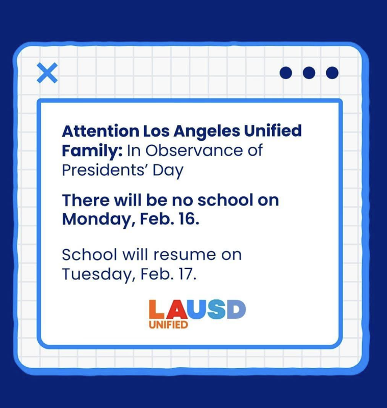 President's Day - School Closed