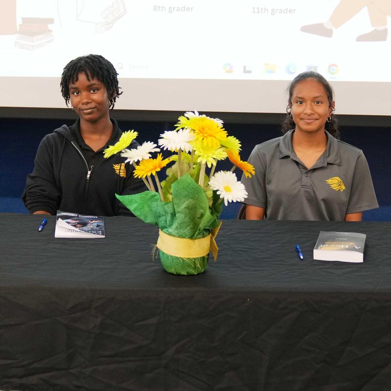 two student authors from SJLA