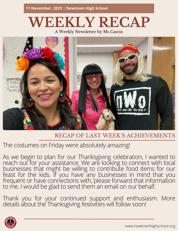 Weekly recap newsletter image. All text and images in adjoining post.