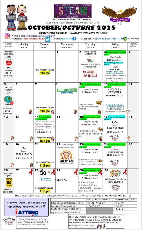 october calendar