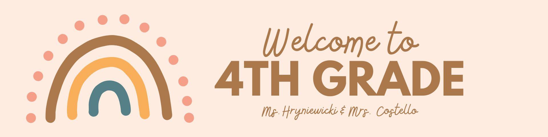 Banner picture for 4th grade
