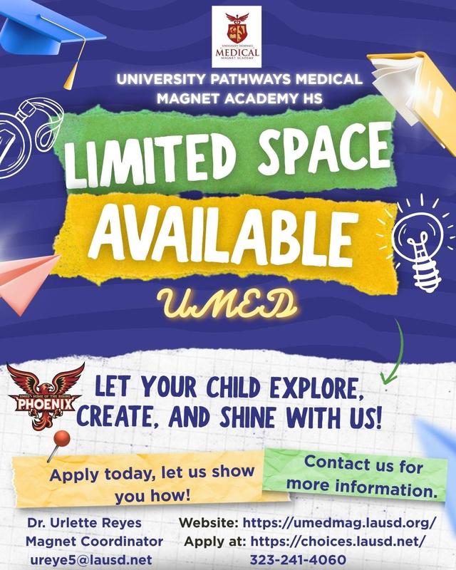 Space is limited English