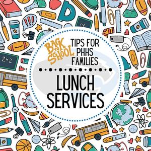 graphic that says "lunch services"