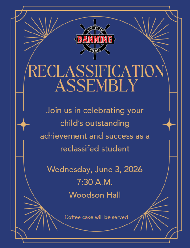 Reclassification Assembly - 6/3/26 10:30am