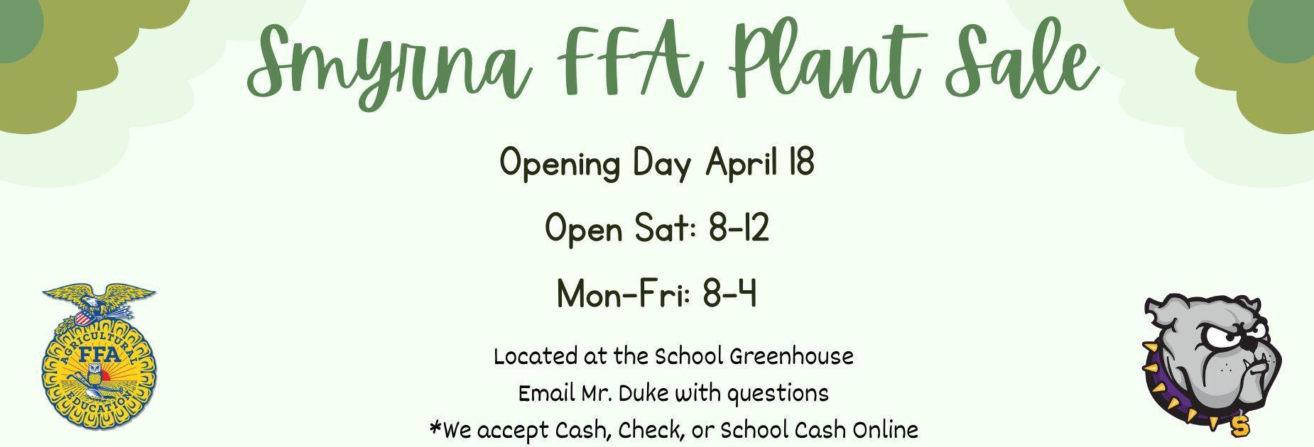 FFA Plant Sale