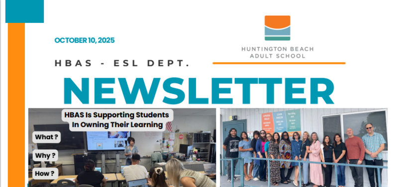 HBAS ESL Bi-Monthly Newsletter: October 2025 Featured Photo