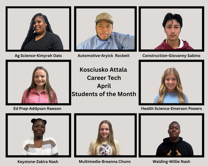 KACTC April Students of the Month