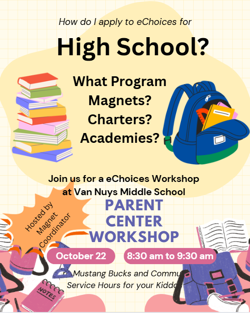 Van Nuys Middle School Parent Workshop