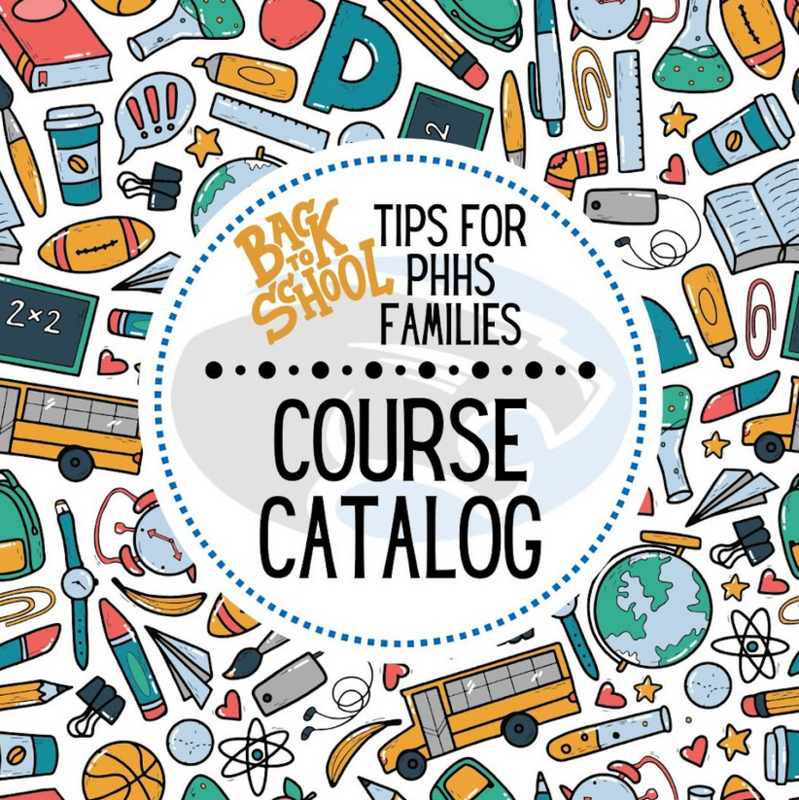 graphic that says "course catalog"