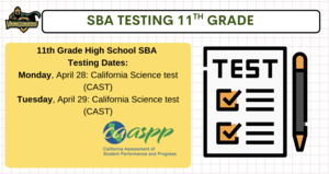 SBA testing dates