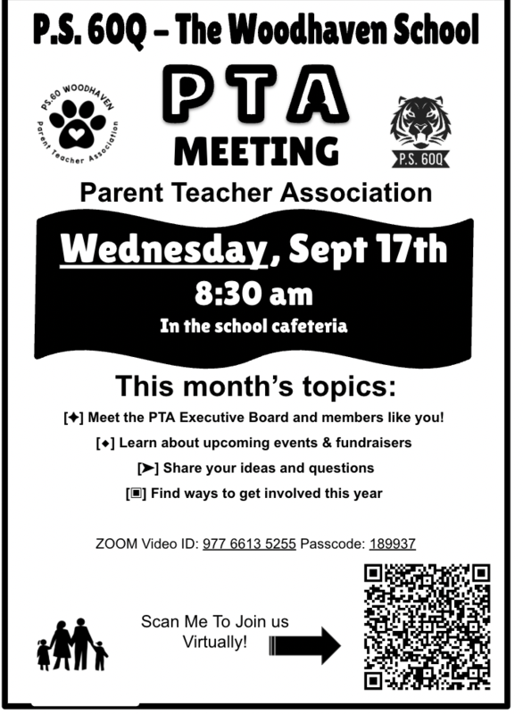 pta metting flyer