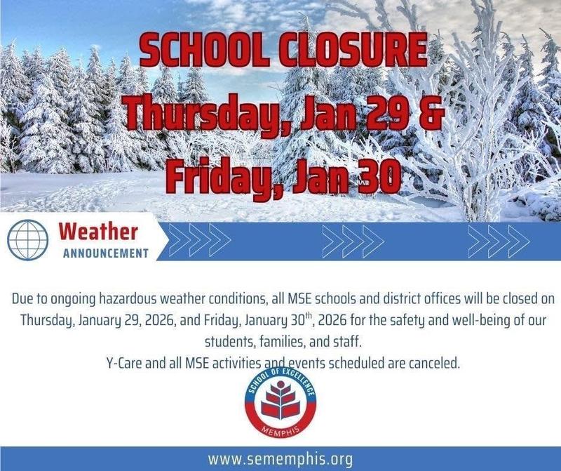 School Sclosure 1/29 & 1/30/2026