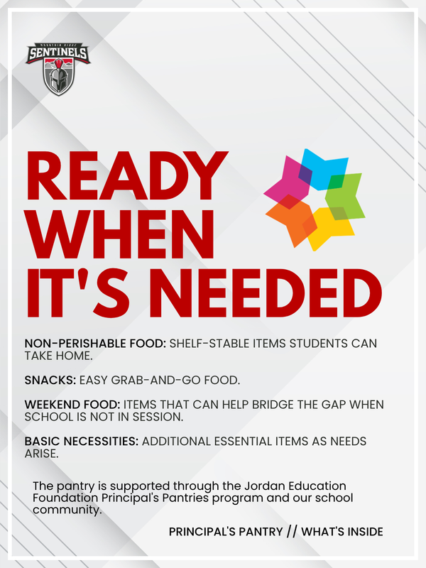 Ready when needed - MRHS Principal's Pantry