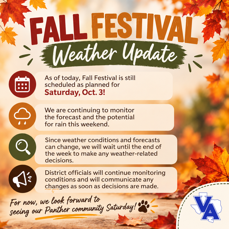 Fall Festival | Weather Update Thumbnail Image
