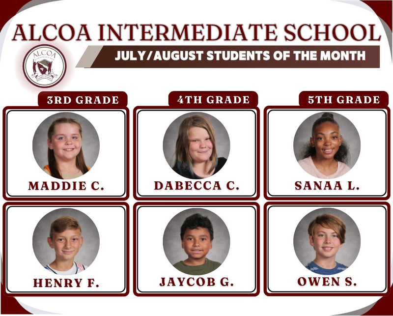 July Students of the Month Featured Photo