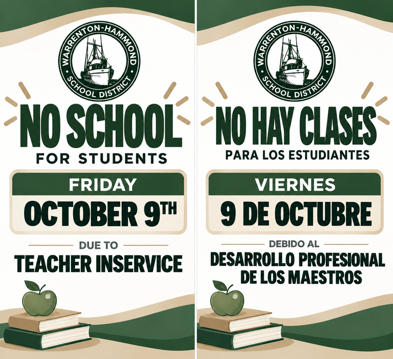 no school October 9th