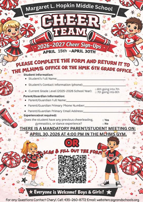 Middle School Cheerleaders Wanted! Featured Photo
