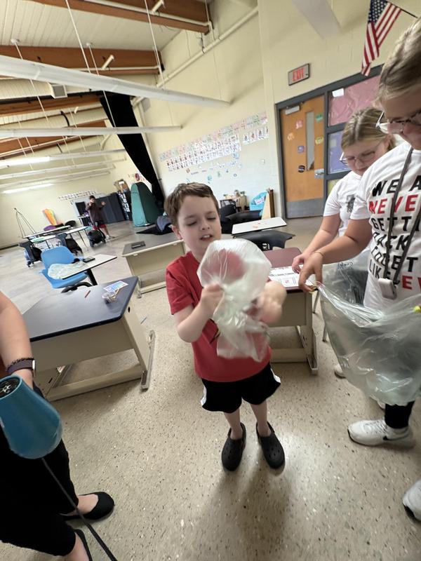 Middle School students build their own hot air balloons