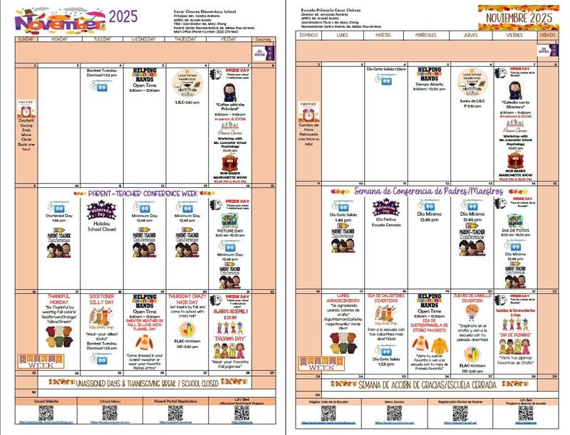 november calendar clip art