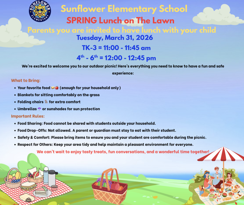 Sunflower Spring Lunch on The Lawn Featured Photo