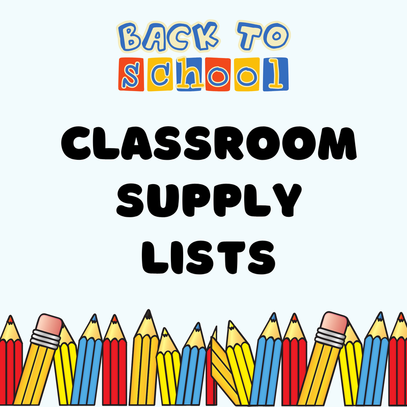Classroom Supply Lists