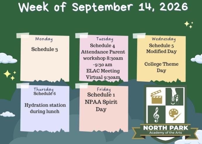 Agenda this week