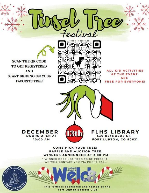 Tinsel Tree Festival Flyer with QR Code