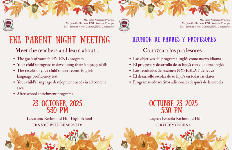 ENL Parent Meeting